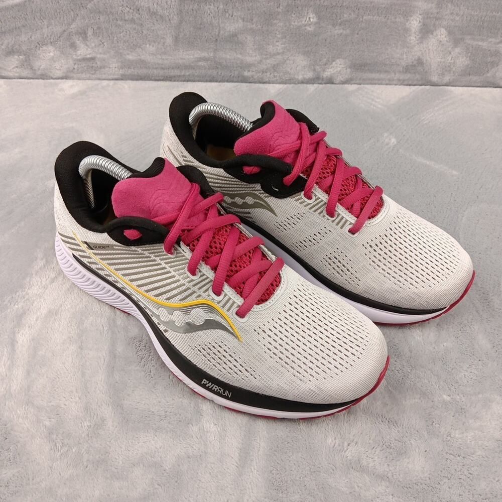 Saucony Guide 14 Women's Running Shoes Alloy Cherry US 9.5